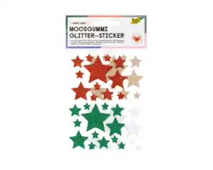 Sticker Moosgummi 50er Sterne Xmas