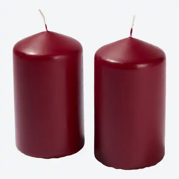 Bild 2 von Stumpenkerze, 2er-Pack, ca. 6x10 cm