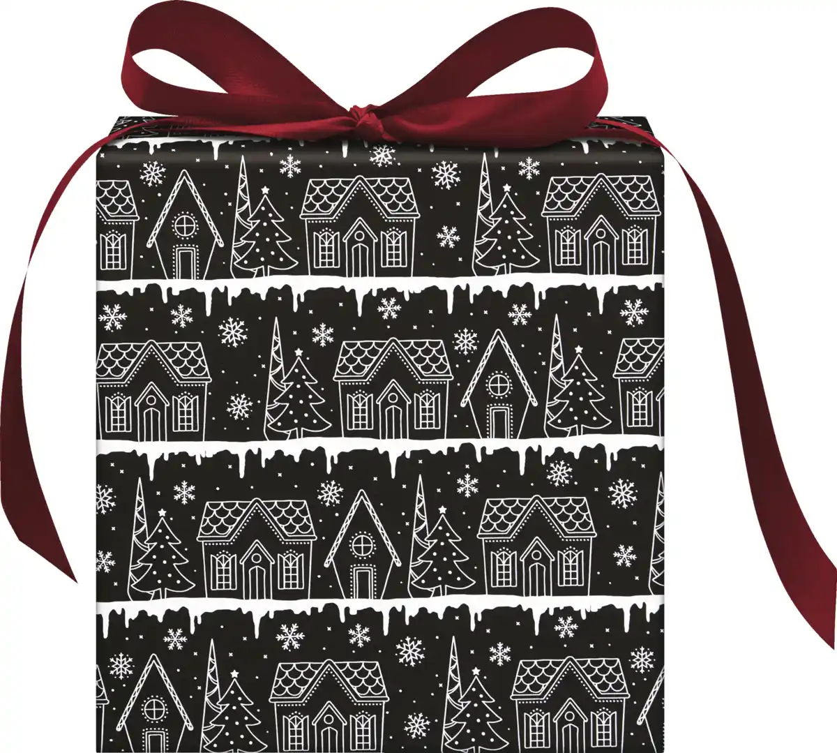 Bild 4 von DEKOWELT HBPKT Geschenkpapier schwarz/weiß/gold H, 2 m