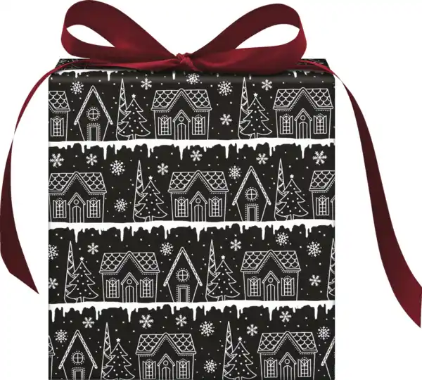 Bild 4 von DEKOWELT HBPKT Geschenkpapier schwarz/weiß/gold H, 2 m