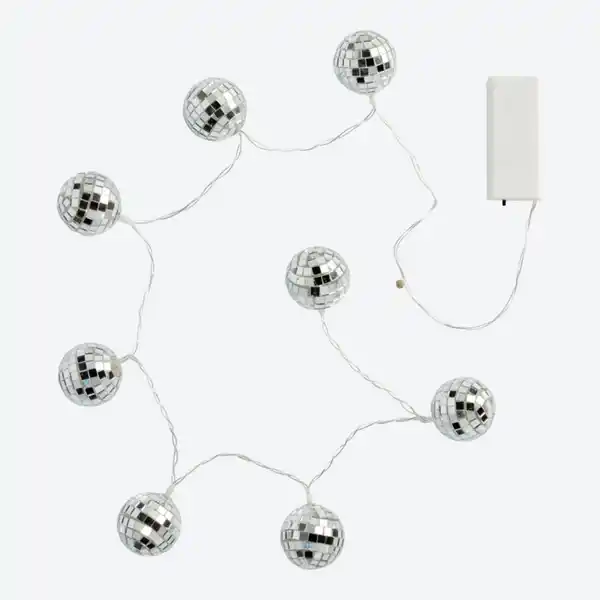 Bild 2 von LED-Disco-Kugel-Lichterkette mit Timerfunktion