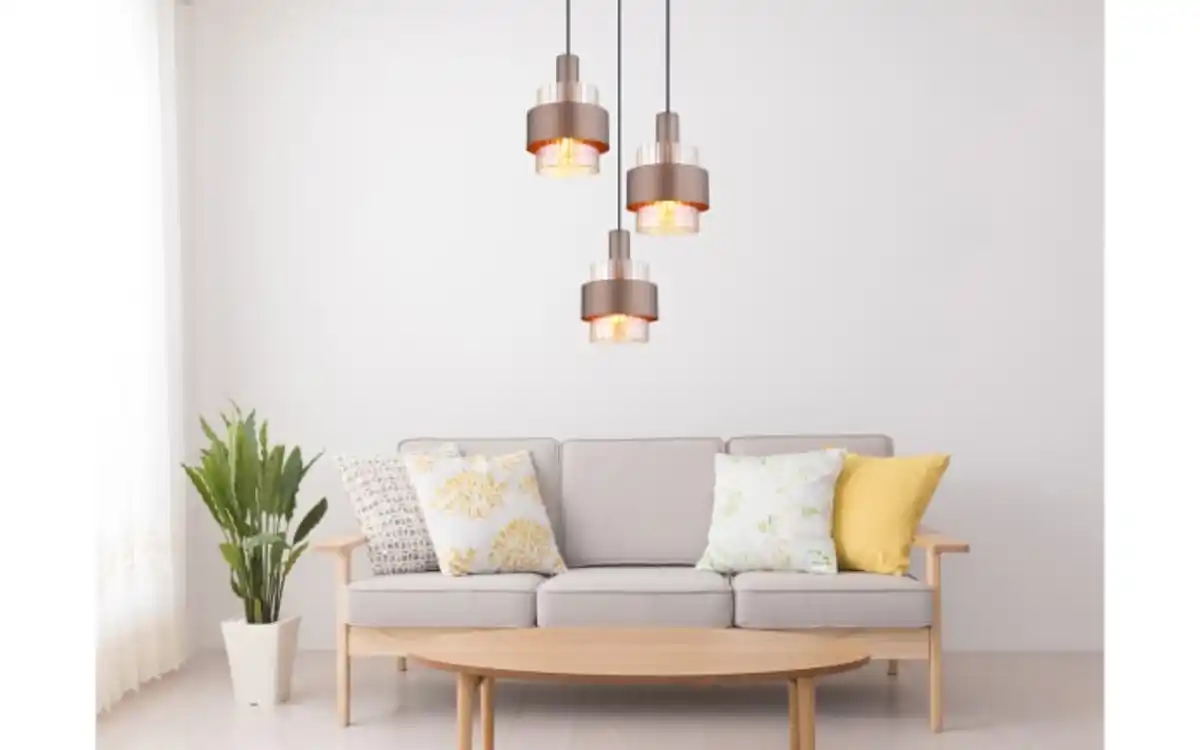 Bild 4 von Pendelleuchte Milley, schwarz/bronze, 3-flammig