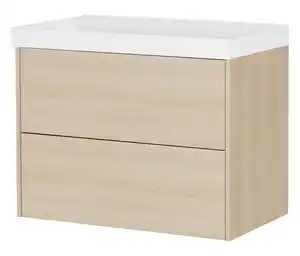 Waschtisch »Bodera« mit Becken, Eichenoptik, groß