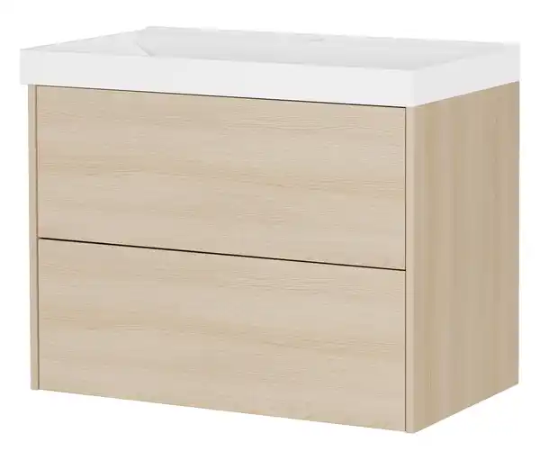 Bild 1 von Waschtisch »Bodera« mit Becken, Eichenoptik, groß