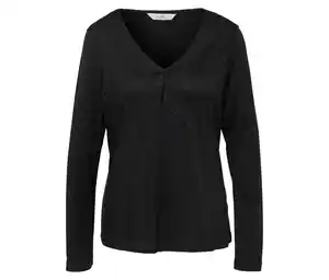 Glitzerndes Blusenshirt, schwarz