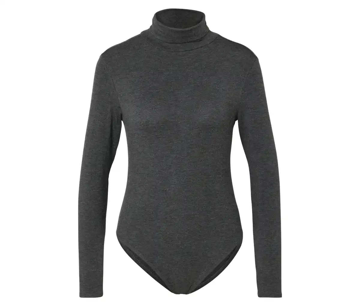 Bild 1 von Body mit Stehkragen, grau meliert
