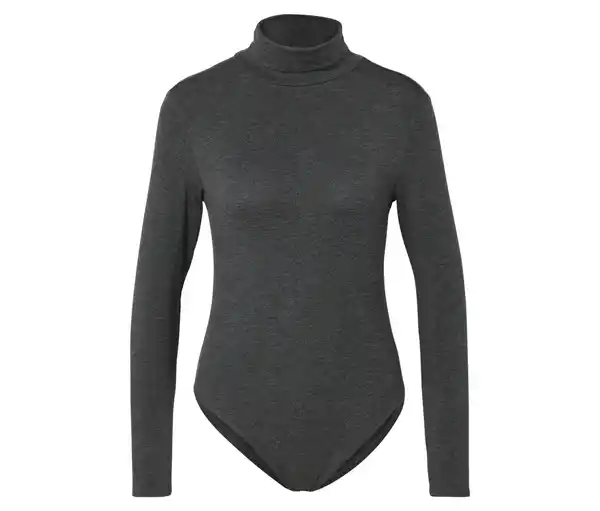 Bild 1 von Body mit Stehkragen, grau meliert