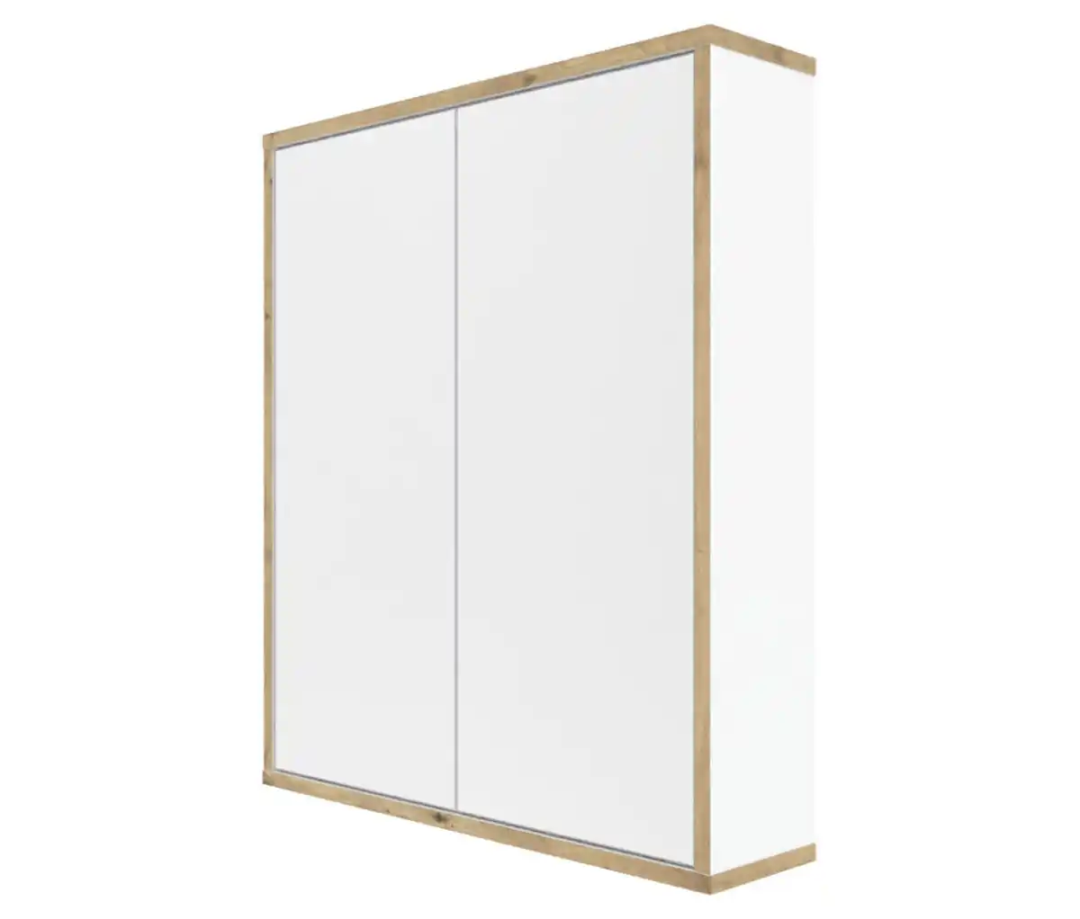 Bild 1 von Roba Spiegelschrank »Morena« mit 2 Türen und Spiegel, weiß mit Artisan-Eiche