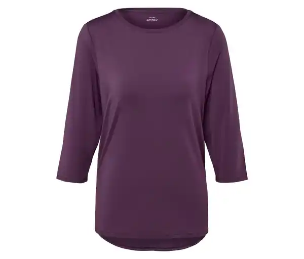 Bild 1 von Funktionsshirt mit 3/4-Ärmel, pflaume
