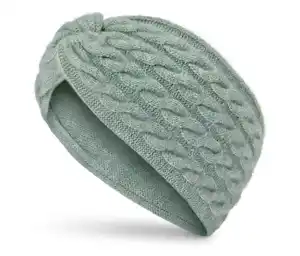 Stirnband mit Zopfmuster