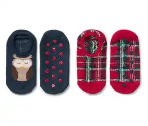 2 Paar Hausschuhslippersocken