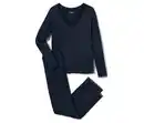 Bild 1 von Pyjama-Set mit Spitzenbesatz, dunkelblau