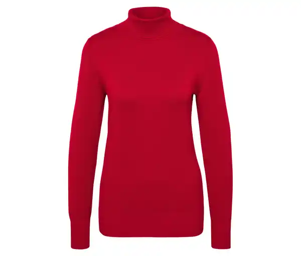 Bild 1 von Feinstrick-Rollkragenpullover, rot