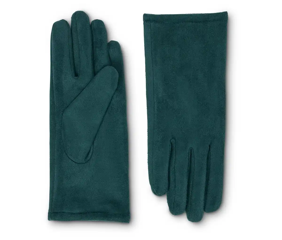 Bild 1 von Handschuhe in Velourslederoptik, petrol