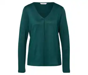 Glitzerndes Blusenshirt, petrol