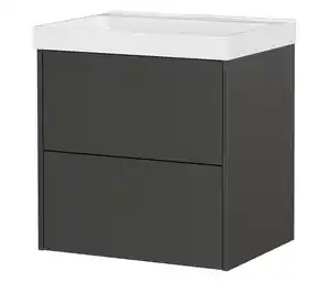 Waschtisch »Bodera« mit Becken, graphit, klein