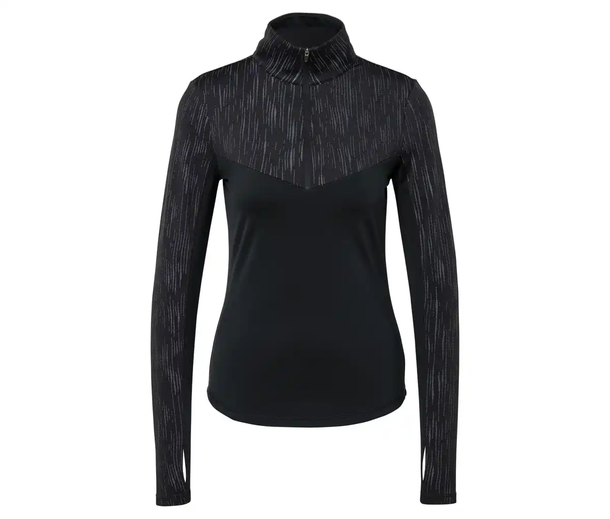 Bild 1 von Thermo-Funktionsshirt, schwarz-regenbogenfarben