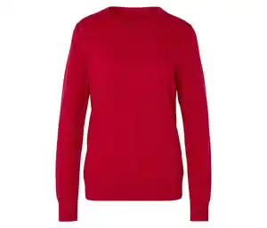 Feinstrickpullover mit Cashmere, rot