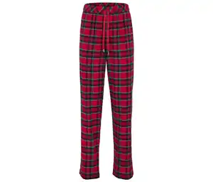 Flanell-Relaxhose, rot
