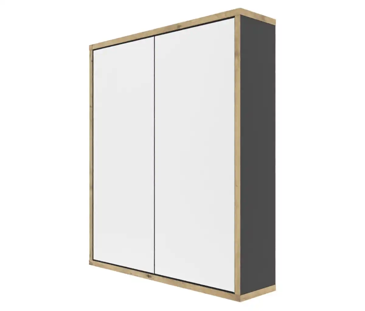 Bild 1 von Roba Spiegelschrank »Morena« mit 2 Türen und Spiegel, grau mit Artisan-Eiche