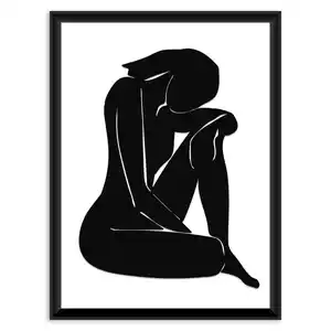 Bild Nero Schwarz/Weiß ca. 30x40cm, Schwarz, Weiß