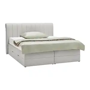 Boxspringbett Belano Grau ca. 200x200cm, Grau