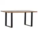 Bild 1 von Landscape Esstisch, Natur, Holz, Mangoholz, massiv, rechteckig, Kufe, 90x76x160 cm, Esszimmer, Tische, Esstische