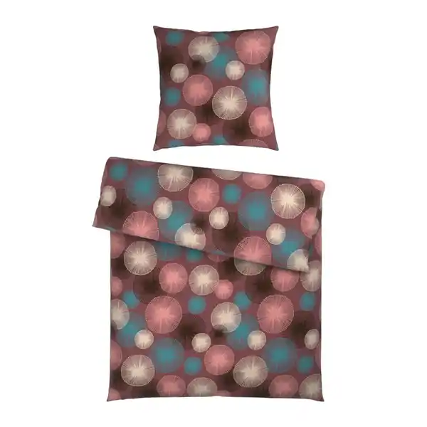 Bild 1 von Esposa Bettwäsche, Blau, Braun, Textil, 155x220 cm, pflegeleicht, hautfreundlich, Schlaftextilien, Bettwäsche, Bettwäsche