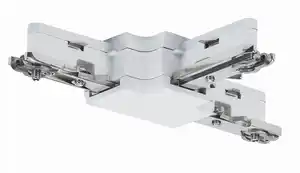 Schienensystem-Verbinder T-Verbinder in Weiß, Weiß