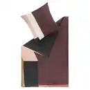 Bild 1 von Schöner Wohnen Wendebettwäsche SW-Jolie rot, Anthrazit, Creme, Hellrosa, Rotbraun, Textil, Graphik, 155x220 cm, pflegeleicht, hautfreundlich, schadstoffgeprüft, samtiger Griff, weiche und anschmie