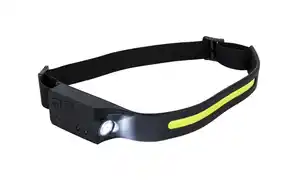 Kopflampe Stirni Schwarz inkl. LED 3 Watt, Schwarz