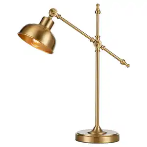 Markslöjd Tischleuchte Grimstad, Messing, Metall, rund,rund, 56.5 cm, ohne Chemie, Lampen & Leuchten, Innenbeleuchtung, Tischlampen