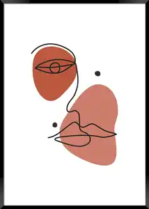 Bild Image ca. 50x70cm, Braun, Schwarz, Weiß