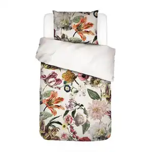 Essenza Wendebettwäsche Filou, Weiß, Textil, Blume, 155x220 cm, Oeko-Tex® Standard 100, Schlaftextilien, Bettwäsche, Bettwäsche, Satin-Bettwäsche