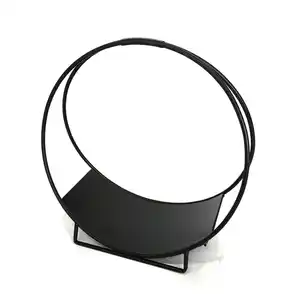 Kaminholztasche in Schwarz, Schwarz