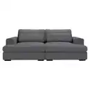 Bild 1 von Lomoco Bigsofa, Grau, Textil, 2-3-Sitzer, Füllung: Schaumstoff, 223x80x158 cm, Stoffauswahl, Wohnzimmer, Sofas & Couches, Sofas, Bigsofas