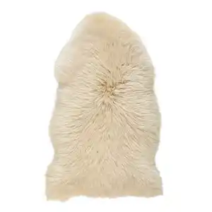 Linea Natura Schaffell, Beige, Fell, Tierform, 60x90 cm, Oeko-Tex® Standard 100, für Fußbodenheizung geeignet, pflegeleicht, Teppiche & Böden, Teppiche, Fellteppiche