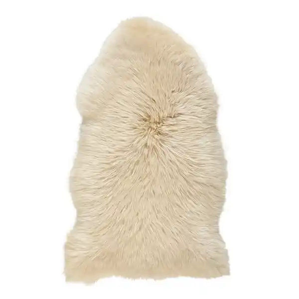 Bild 1 von Linea Natura Schaffell, Beige, Fell, Tierform, 60x90 cm, Oeko-Tex® Standard 100, für Fußbodenheizung geeignet, pflegeleicht, Teppiche & Böden, Teppiche, Fellteppiche