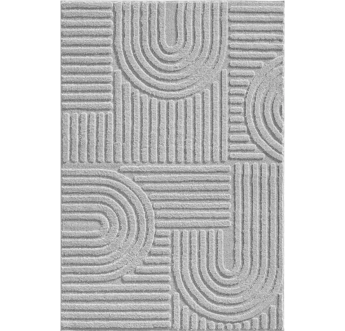 Bild 1 von Hochflorteppich Art Silberfarben ca. 200x290cm, Silberfarben