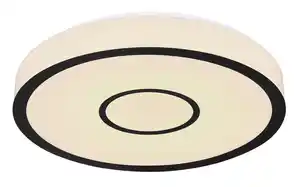 LED-Deckenleuchte Georgia in Schwarz/Weiß max. 30 Watt Deckenlampe, Opal, Schwarz, Weiß