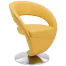 Bild 1 von Moderano Stuhl, Gelb, Metall, Textil, Leder, Echtleder, Longlife-Leder, Dickleder, Drehteller, 62x86x61 cm, Goldenes M, Emas, Dgm, Lederauswahl, Stoffauswahl, Typenauswahl, Stühle