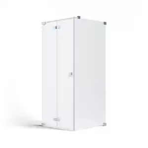 Schöner Wohnen Duschkabine Fit, Chrom, Glas, Metall, 100x200x90 cm, CE, Made in Germany, Badezimmer, Baden & Duschen, Duschkabinen