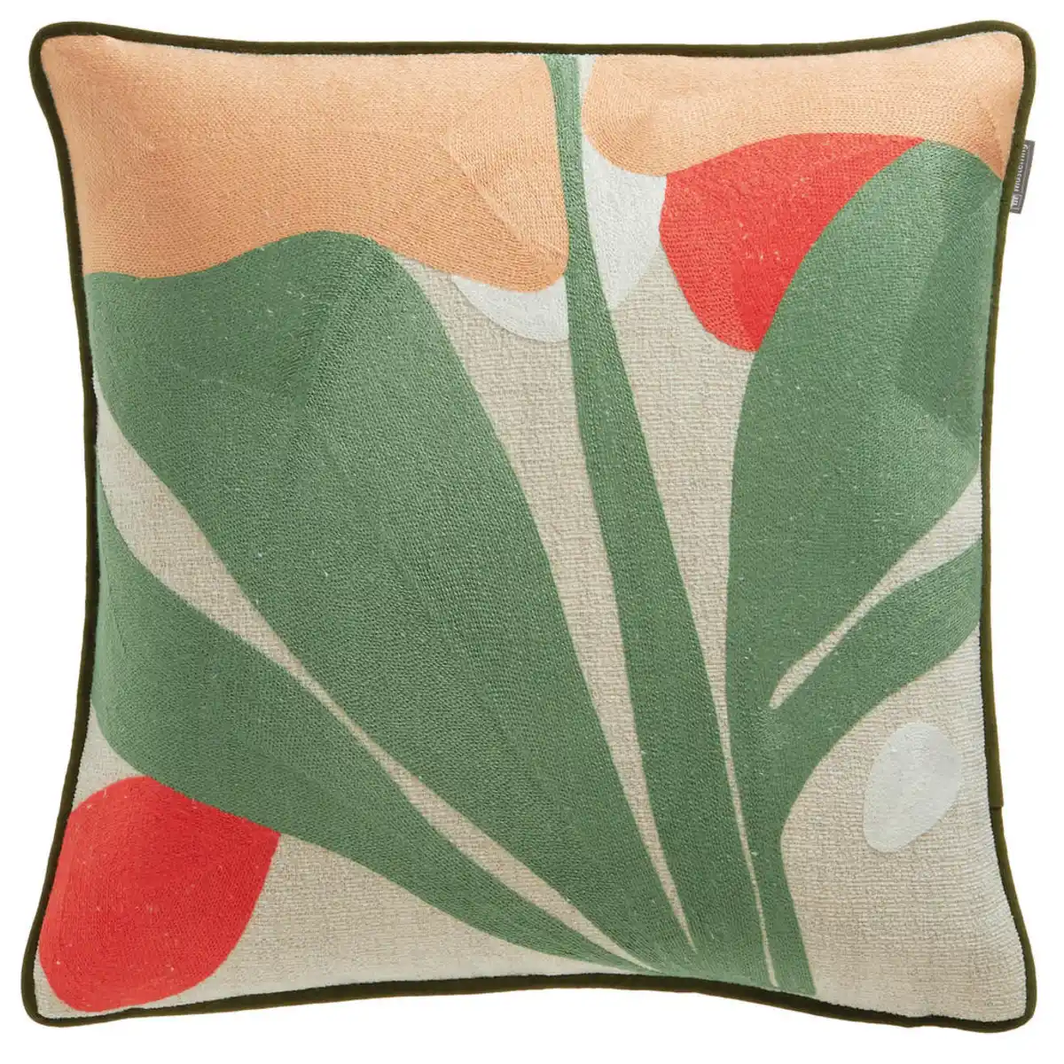 Bild 1 von Musterring Kissenhülle MR-Harmony multi, Creme, Grün, Natur, Orange, Beige, Textil, Floral, 45x45 cm, hochwertige Qualität, Wohntextilien, Bezüge, Kissenbezüge