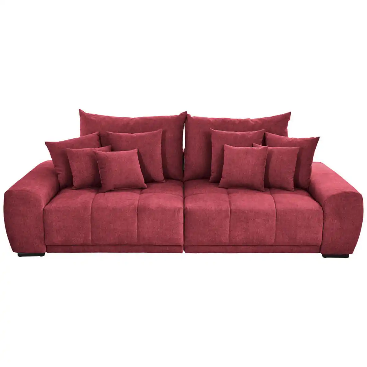 Bild 1 von Carryhome Bigsofa, Bordeaux, Textil, Buche, massiv, 3-Sitzer, Füllung: Schaumstoff, 280x67x120 cm, Stoffauswahl, Rücken echt, Wohnzimmer, Sofas & Couches, Sofas, Bigsofas
