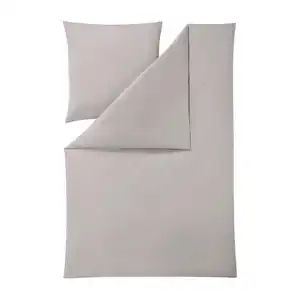 Estella Bettwäsche Atelier, Silber, Textil, Uni, 200x220 cm, Textiles Vertrauen - Oeko-Tex®, Schlaftextilien, Bettwäsche, Bettwäsche