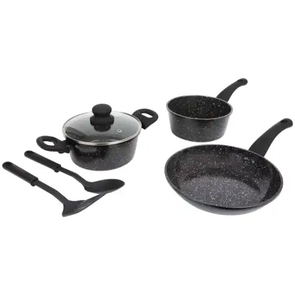 Bild 1 von Ceramic Marble Topf- und Pfannenset mit Küchenutensilien