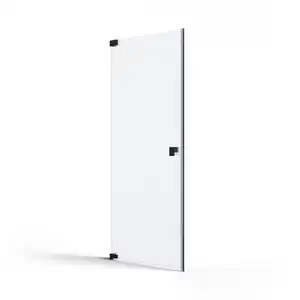 Schöner Wohnen Duschtür Fit, Schwarz, Metall, Glas, 90x200 cm, Made in Germany, CE, Badezimmer, Baden & Duschen, Duschtüren