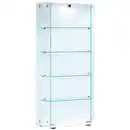 Bild 1 von Mid.you Vitrine Cenila, Weiß, Glas, Holzwerkstoff, 4 Fächer, 83x114x17 cm, stehend, Esszimmer, Vitrinen