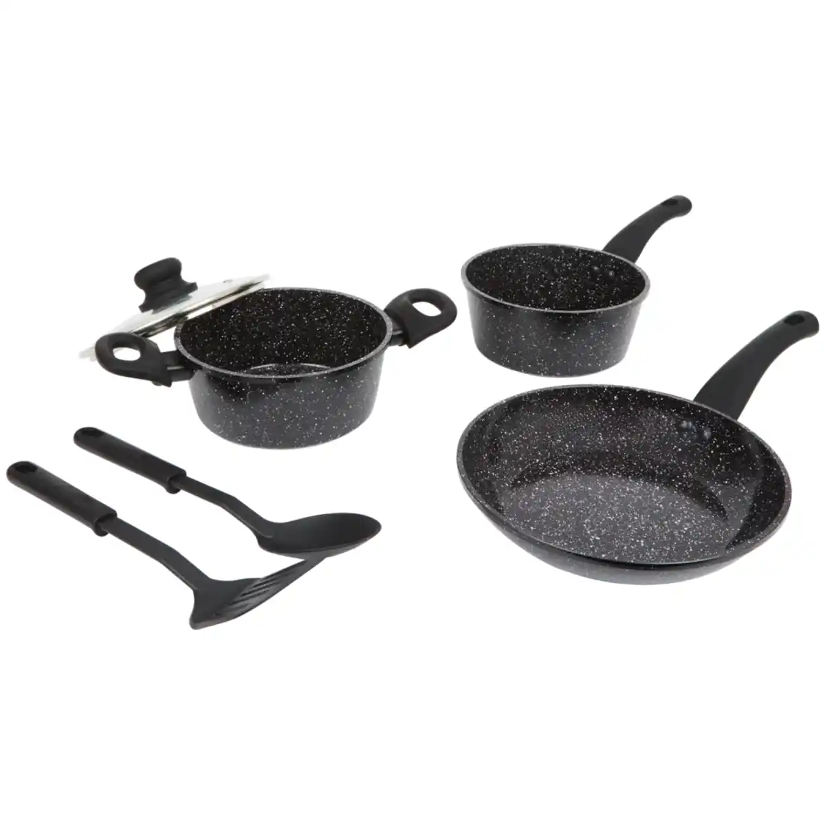 Bild 2 von Ceramic Marble Topf- und Pfannenset mit Küchenutensilien