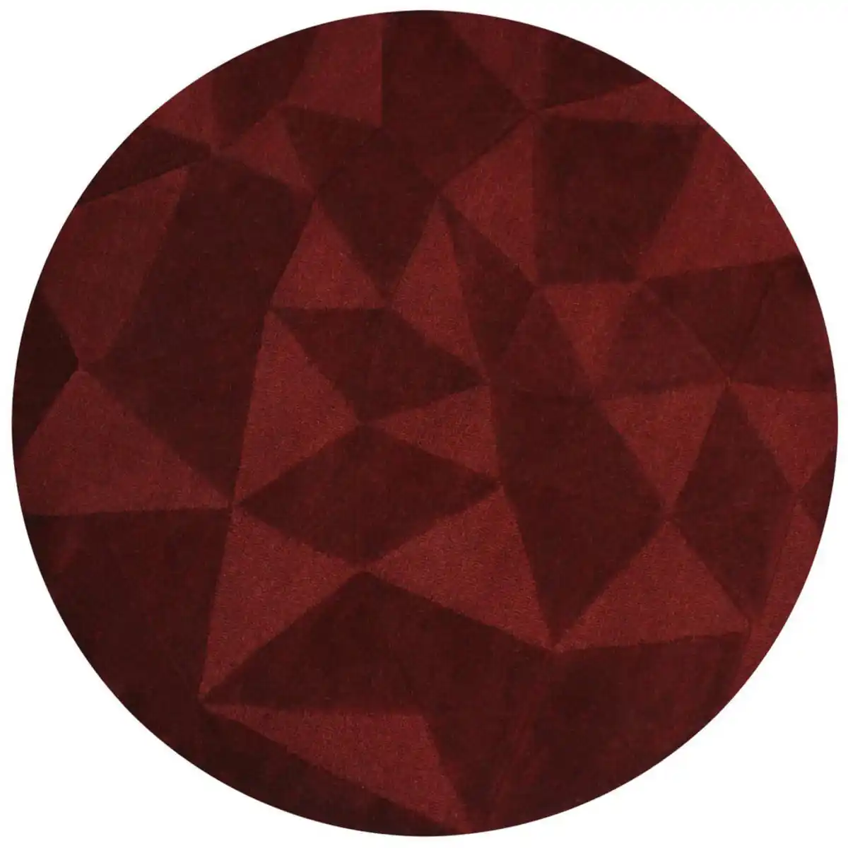 Bild 1 von Xora Wollteppich, Rot, Textil, Graphik, rund, 160x160 cm, Reach, AZO-frei, Bsci, Handmade in India, für Fußbodenheizung geeignet, Teppiche & Böden, Teppiche, Naturteppiche